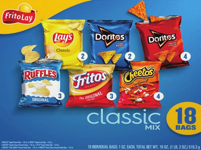 Frito-Lay Variety Pack 16-18 ct