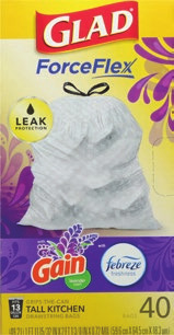 Glad 13 Gallon Trash Bags