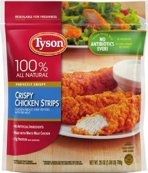 Tyson Breaded Chicken Tenders, Fillets or Strips 20-25 oz, Miami Beef Angus Beef Patties 32 oz or Impossible Burger 24 oz