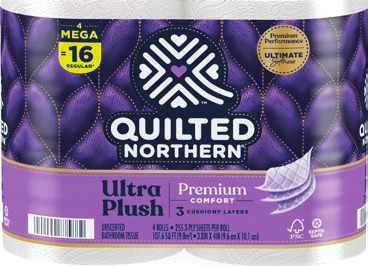 Quilted Northern Bath Tissue 4 mega Rls or Brawny Paper Towels 2 triple rls