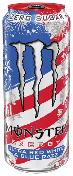 Monster Red White Blue -