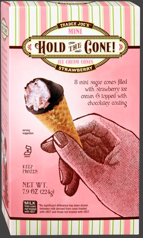Trader Joe's Strawberry Hold the Cone Mini Ice Cream Cones