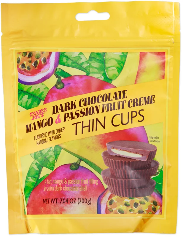 Dark Chocolate Mango & Passion Fruit Creme Thin Cups