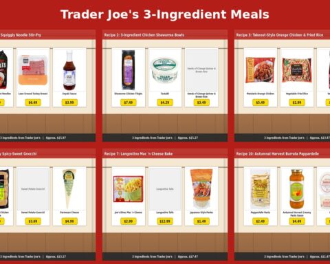 Trader Joe's 3-Ingredient Meals - 10 quick summer weeknight dinners with prices