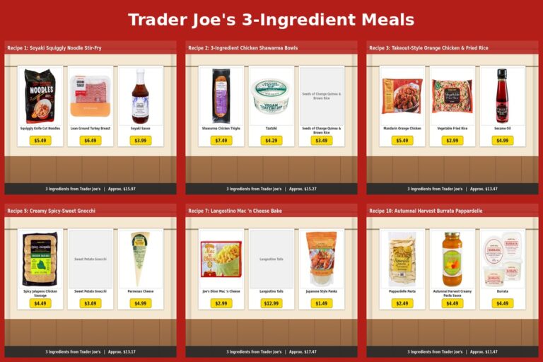 Trader Joe’s 3-Ingredient Meals: 10 Quick Summer Weeknight Dinners (With Prices)