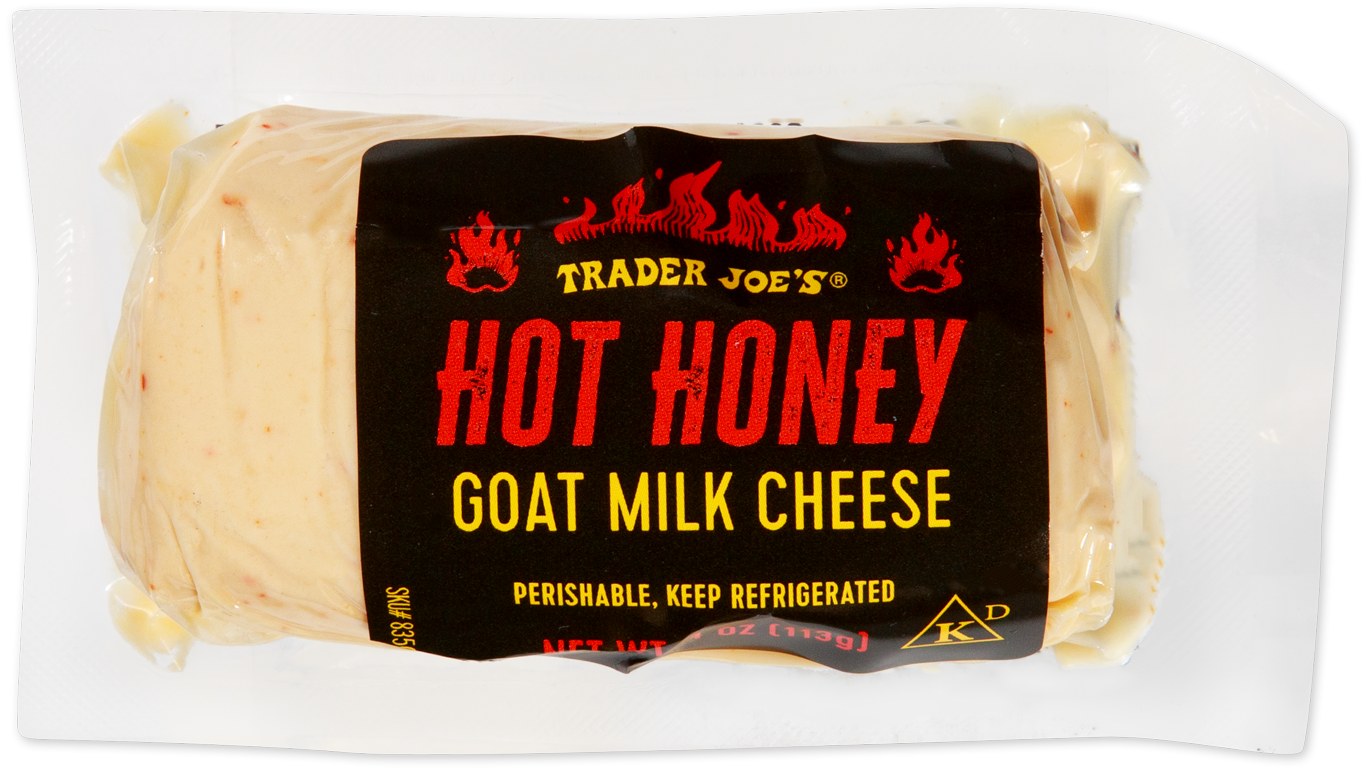 Hot Honey Goat Milk Cheese at Trader Joe's