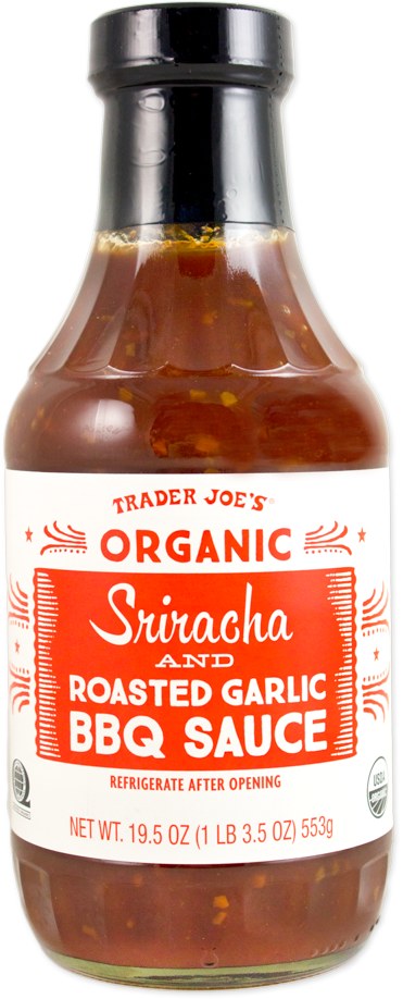 Organic Sriracha & Roasted Garlic BBQ Sauce at Trader Joe's