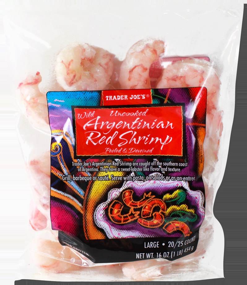 Wild Raw Argentinian Red Shrimp at Trader Joe's