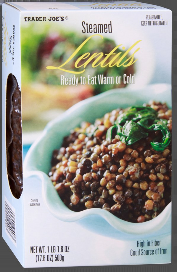 Steamed Lentils at Trader Joe's