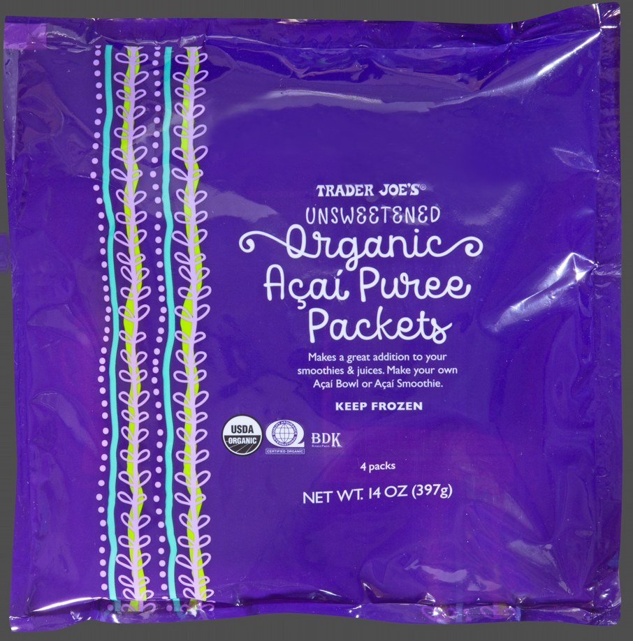 Trader Joe's Unsweetened Organic Acai Puree Packets