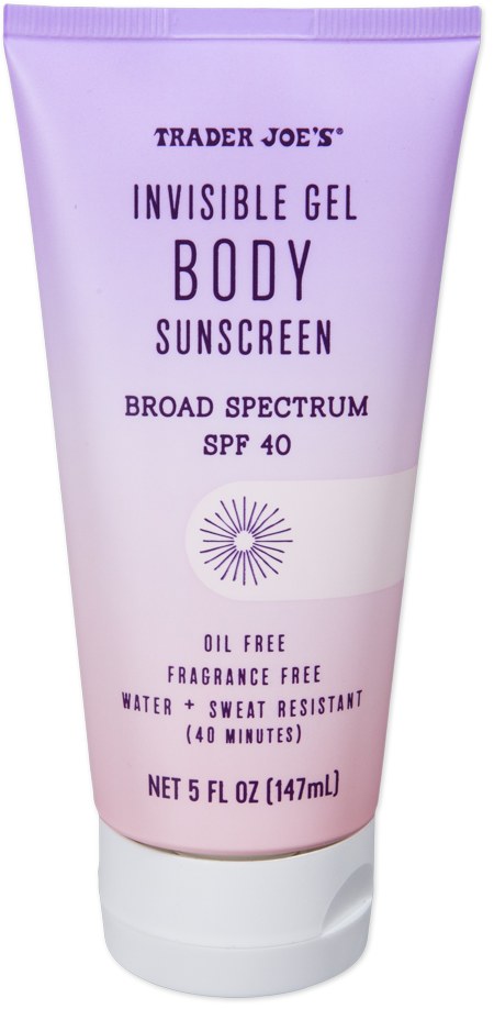 Invisible Gel Body Sunscreen SPF 40 at Trader Joe's