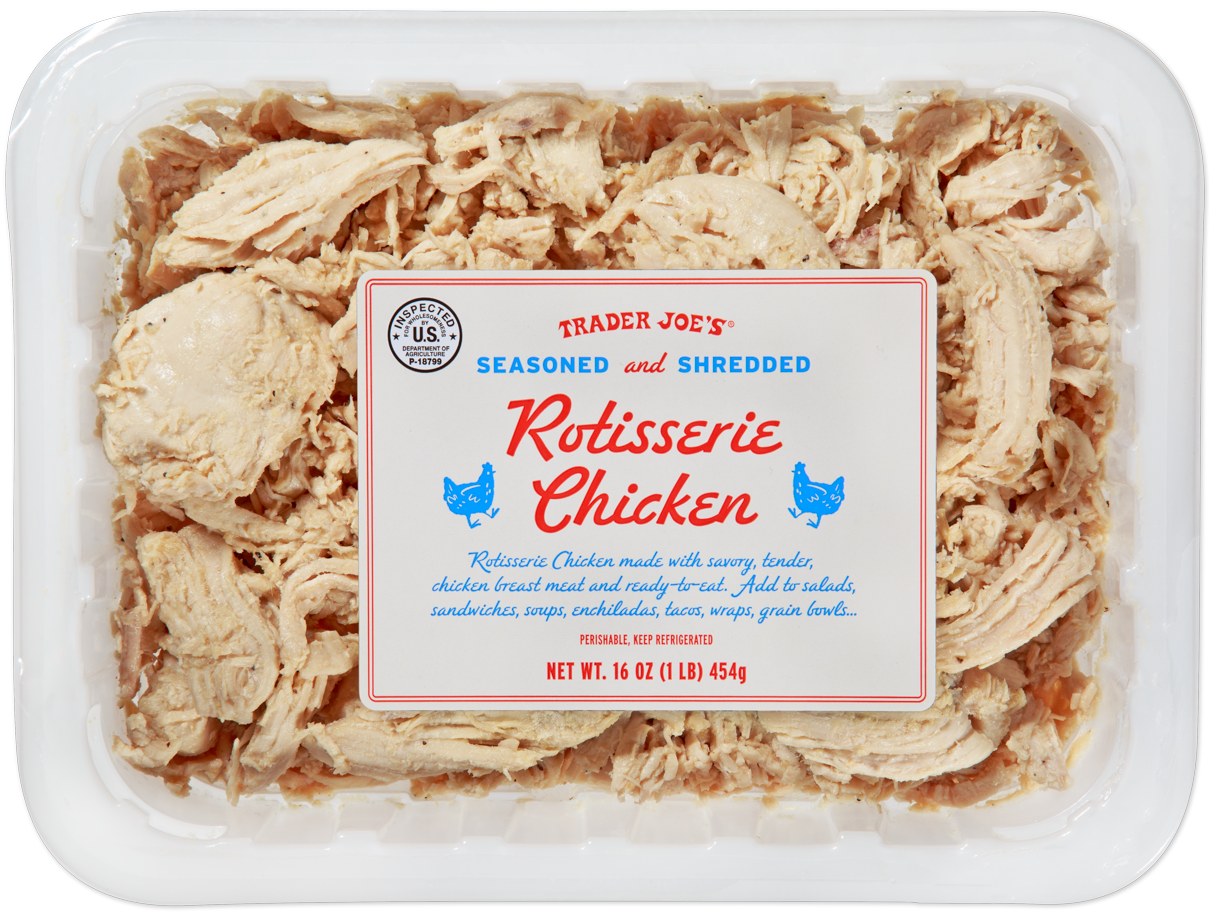 Seasoned and Shredded Rotisserie Chicken at Trader Joe's