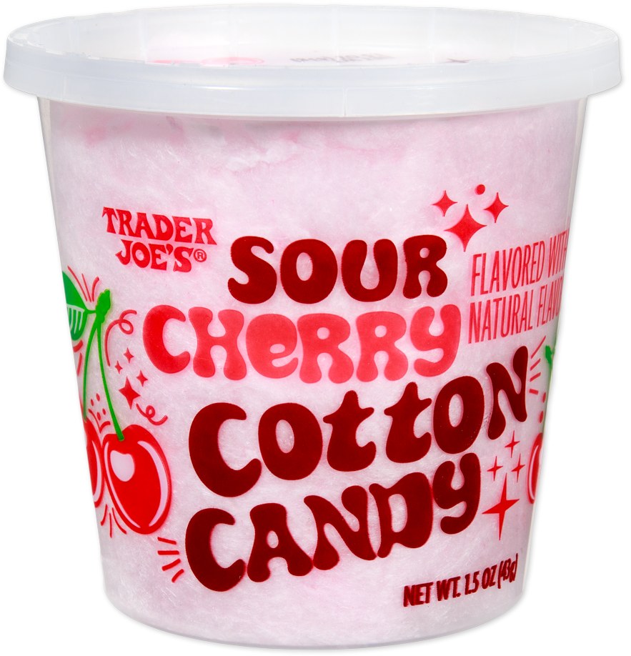 Sour Cherry Cotton Candy at Trader Joe's