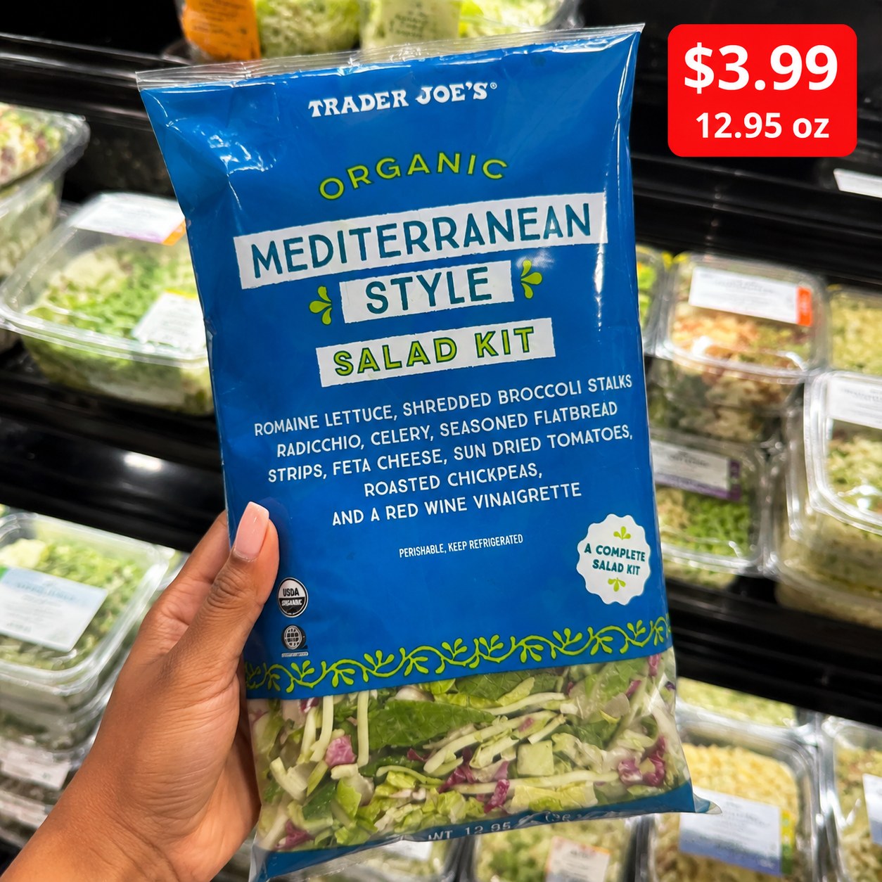 Trader Joe's Organic Mediterranean Style Salad Kit