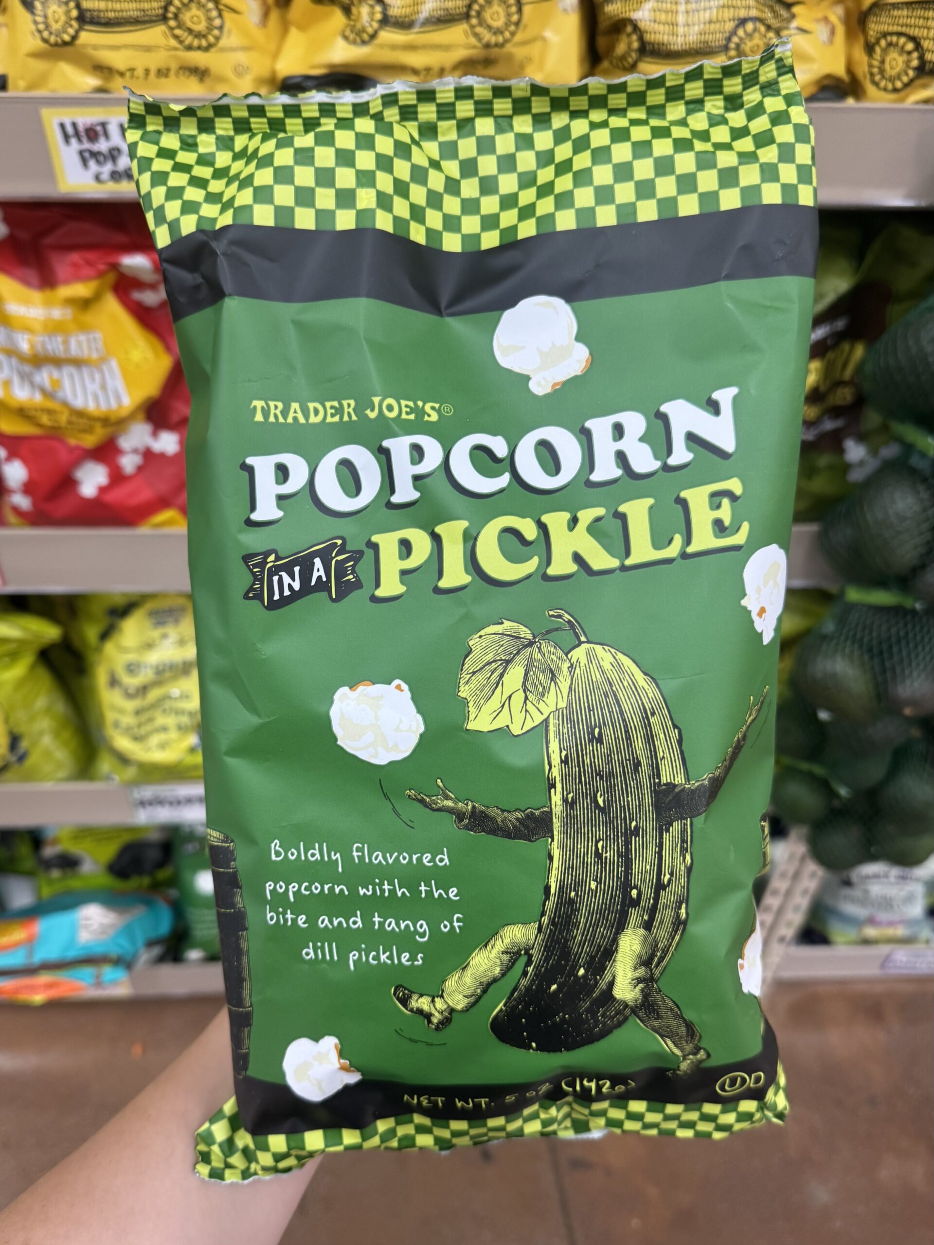 Popcorn In a Pickle - in store