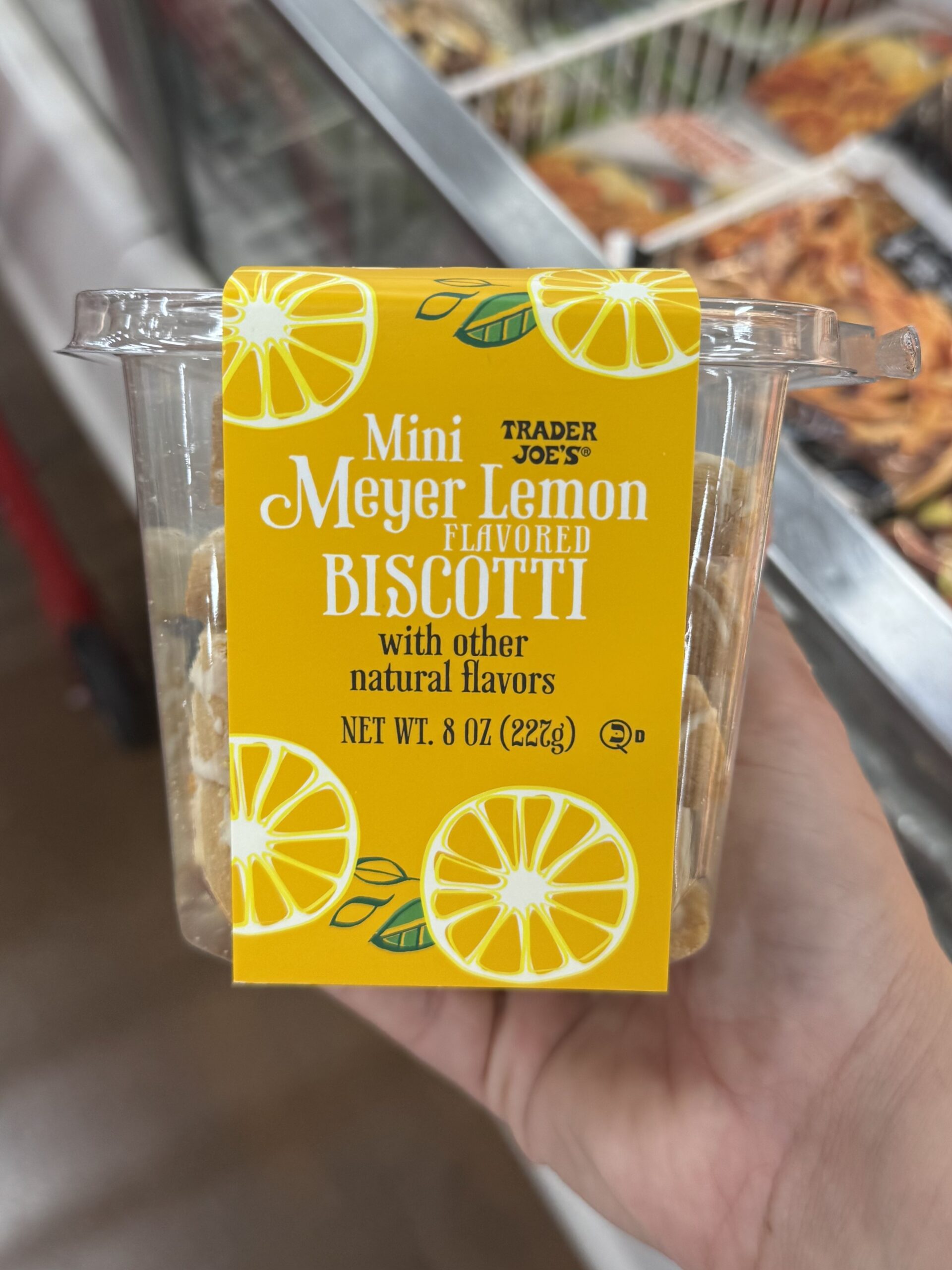 Trader Joe's Mini Meyer Lemon Flavored Biscotti - in store