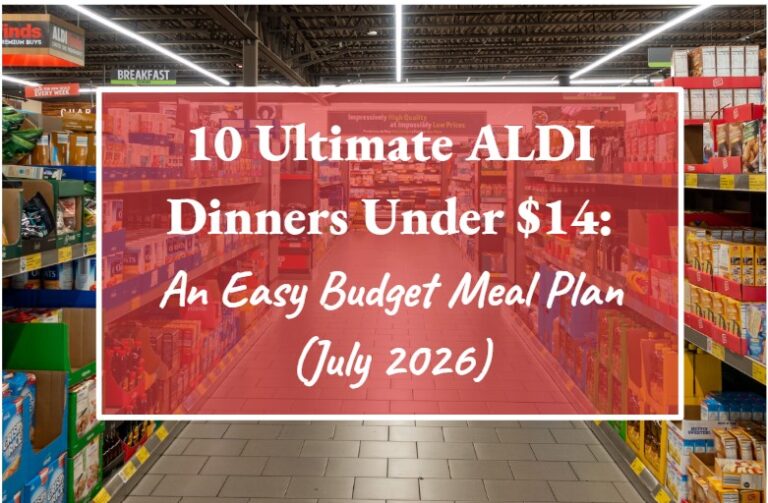 10 Ultimate ALDI Dinners Under $14: An Easy Budget Meal Plan (July 2026)