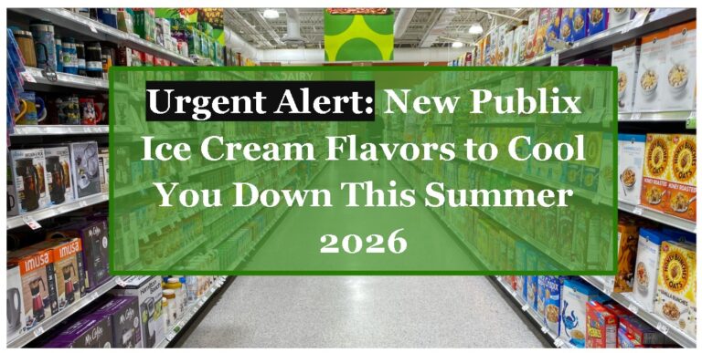 Urgent Alert: New Publix Ice Cream Flavors to Cool You Down This Summer 2026