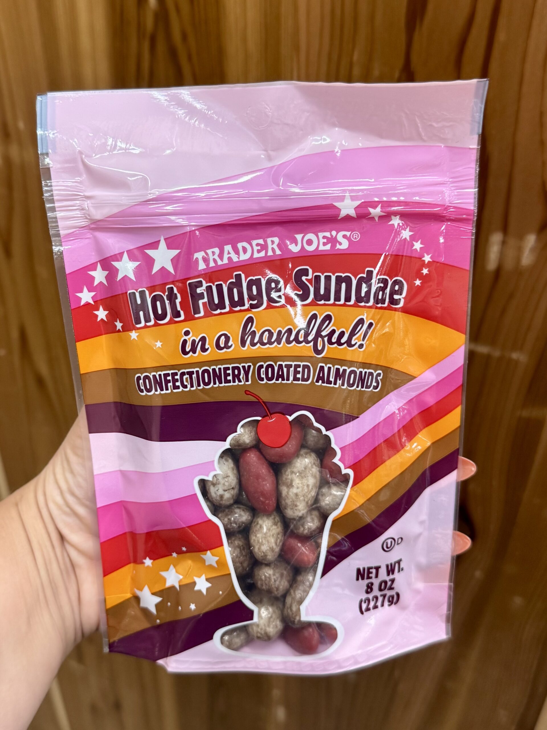 Hot Fudge Sundae in a handful! CONFECTIONERY COATED ALMONDS - in store