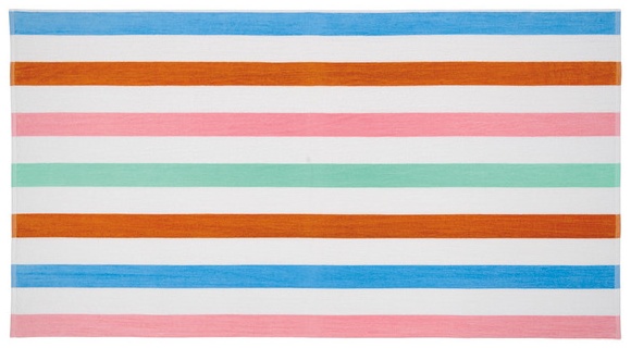 KIRKTON HOUSE Luxury Beach Towel - Multicolor Stripes