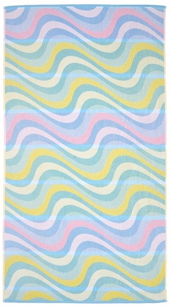 KIRKTON HOUSE Luxury Beach Towel - Pastel Waves
