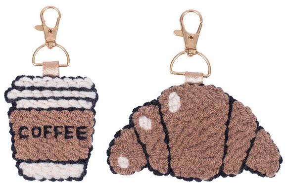 Pembrook Punch Needle Keychain Kit - Breakfast
