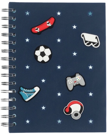 Pembrook Notebook - Blue Sports Charm