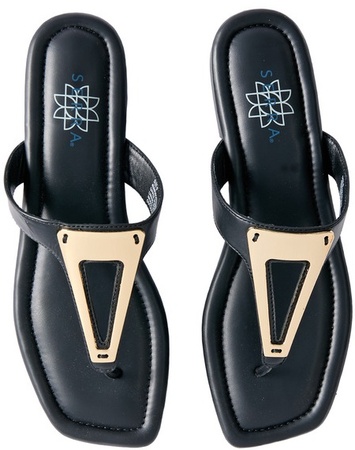 Serra Ladies Fashion Sandal - Black