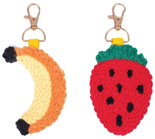 Pembrook Punch Needle Keychain Kit - Fruit