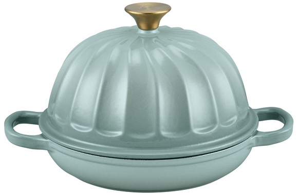 Crofton Cast Iron Textured 6qt Dutch or Bread Oven - Sea Salt Bread Oven