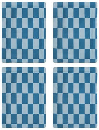 Crofton 4pk Ice Sheets - Blue Check
