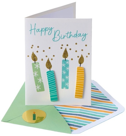 Pembrook All Occasion Card - July - Birthday Candle
