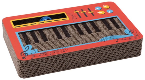 Heart to Tail Cat Scratcher with Catnip - Keyboard
