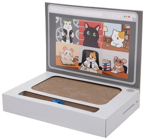 Heart to Tail Cat Scratcher with Catnip - Laptop