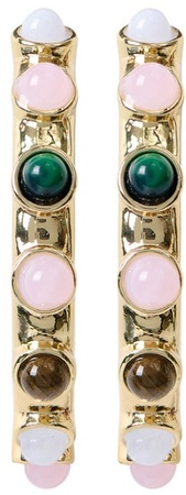 Serra Everyday Fashion Earring - Color Ston Hoop