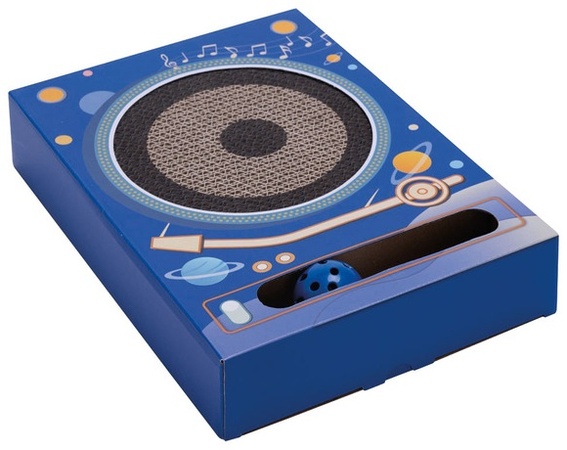 Heart to Tail Cat Scratcher with Catnip - Record Player