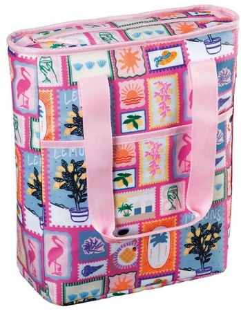 LIVE IN STYLE Cooler Tote - Pink Print