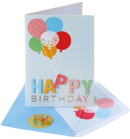 Pembrook All Occasion Card - July - Birthday Balloon