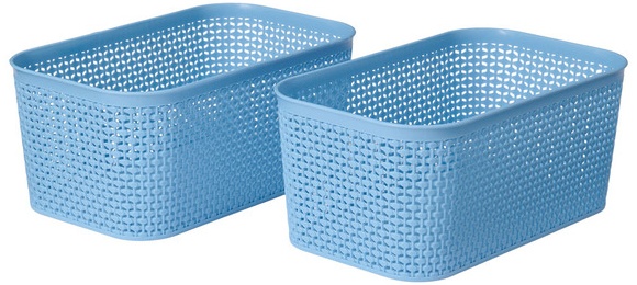 KIRKTON HOUSE Decorative Baskets - Light Blue