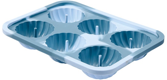 Crofton Reinforced Silicone Pan - Bundt Cake Tray - Blue