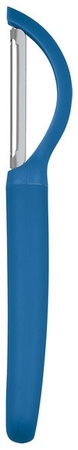 Crofton Silicone Grip SS Kitchen Gadgets - Skinny Peeler - Blue