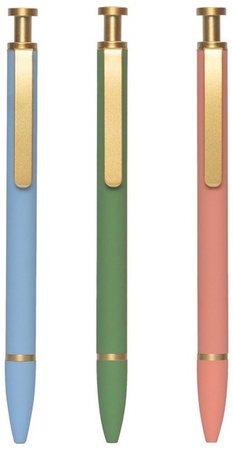 Pembrook 3 PK Gel Pens - Capped Colored
