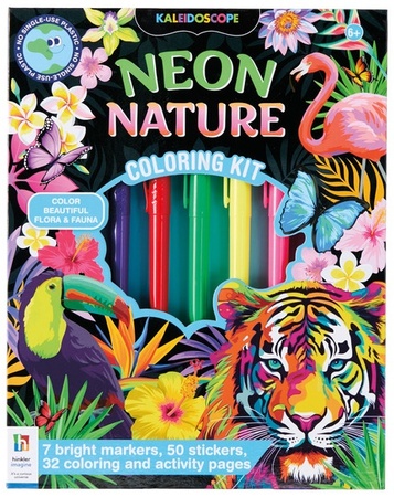 Hinkler Coloring Kit - Neon Nature