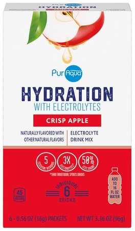 PurAqua Hydration Drink Mix Sticks - Crisp Apple