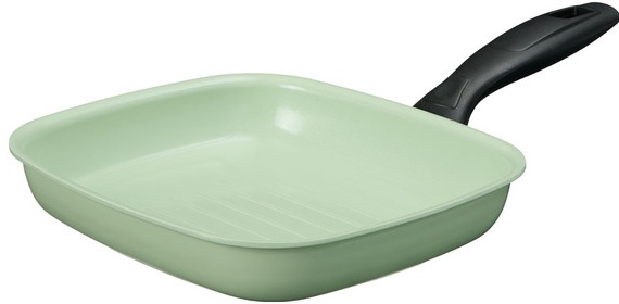 Crofton Mini Ceramic Frying Pan - Grill Pan - Green