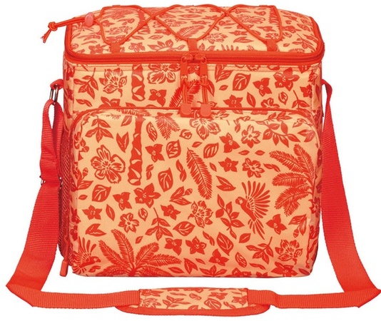 LIVE IN STYLE Small Cooler Bag - Orange Palm Trees