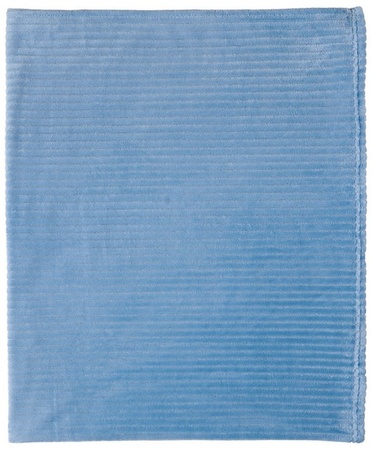 KIRKTON HOUSE 50x60 Plush Throw - Blue Ribbed