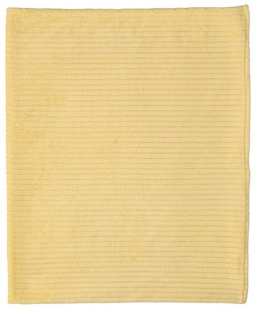 KIRKTON HOUSE 50x60 Plush Throw - Yellow Ribbed