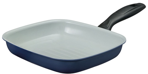 Crofton Mini Ceramic Frying Pan - Grill Pan - Gray