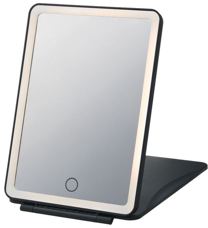 Visage Foldable LED Mirror - Black